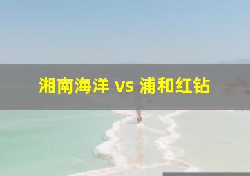 湘南海洋 vs 浦和红钻